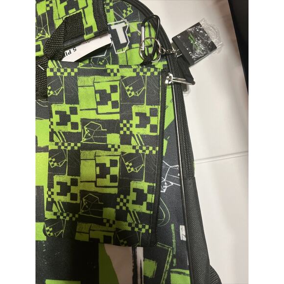 Kids Minecraft 5-Piece Backpack Set Set - Picture 3 of 5